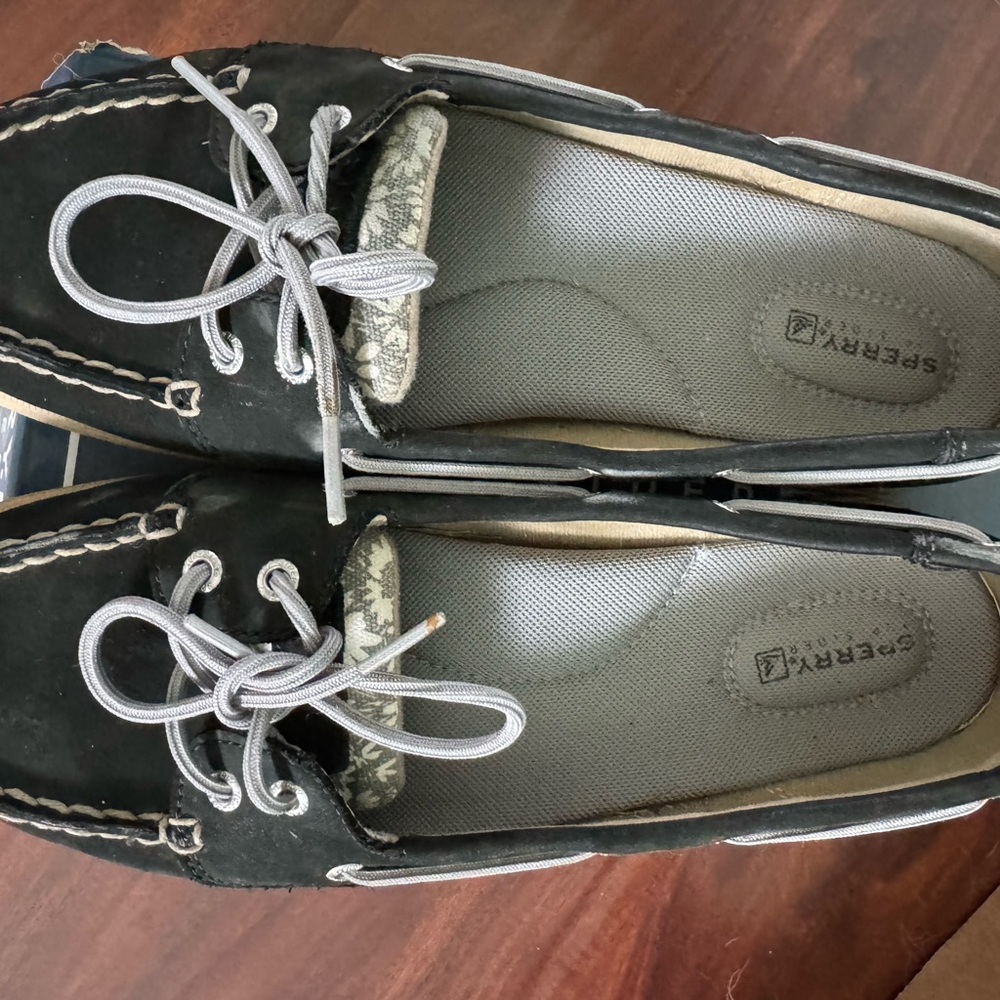 Sperry Charcoal Boat Shoes